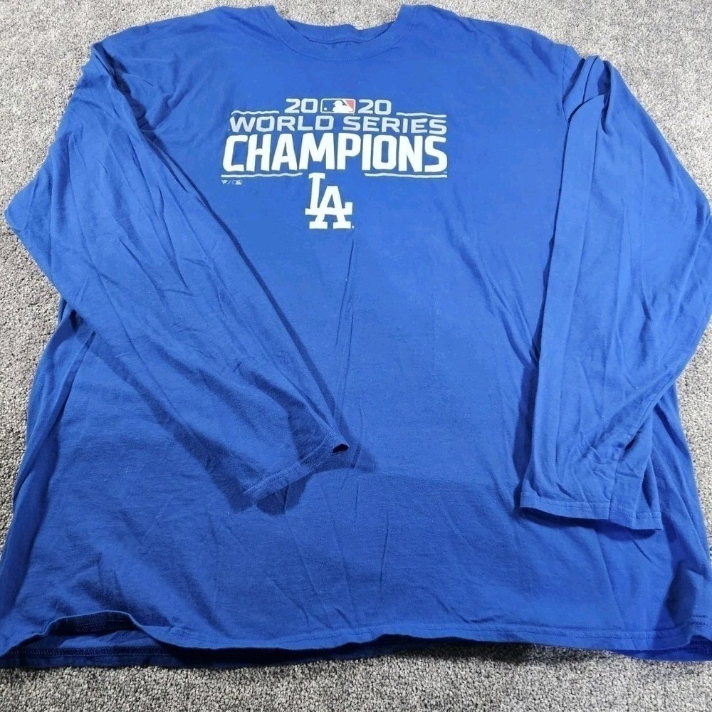 Fanatics L/S T-Shirt Mens 3XL‎ Blue LA Dodgers 2020 World Series Champions